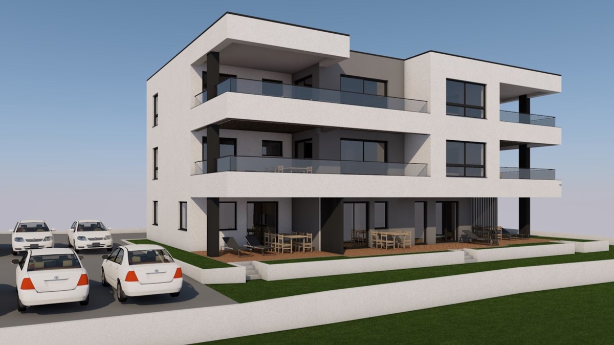 Vodice - **NUOVA COSTRUZIONE** *VISTA MARE** Appartamento S6 2S+DB, 550 m dal centro