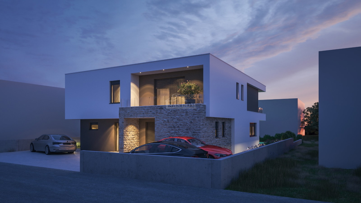 Vodice - Villa bifamiliare di lusso S1 in posizione tranquilla - nuova costruzione