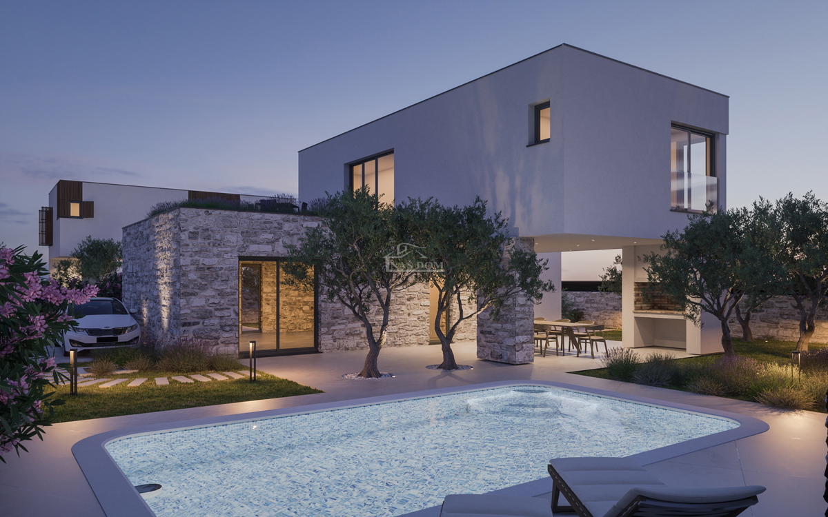 Zaton - NUOVA COSTRUZIONE complesso di 4 ville moderne di lusso con piscine