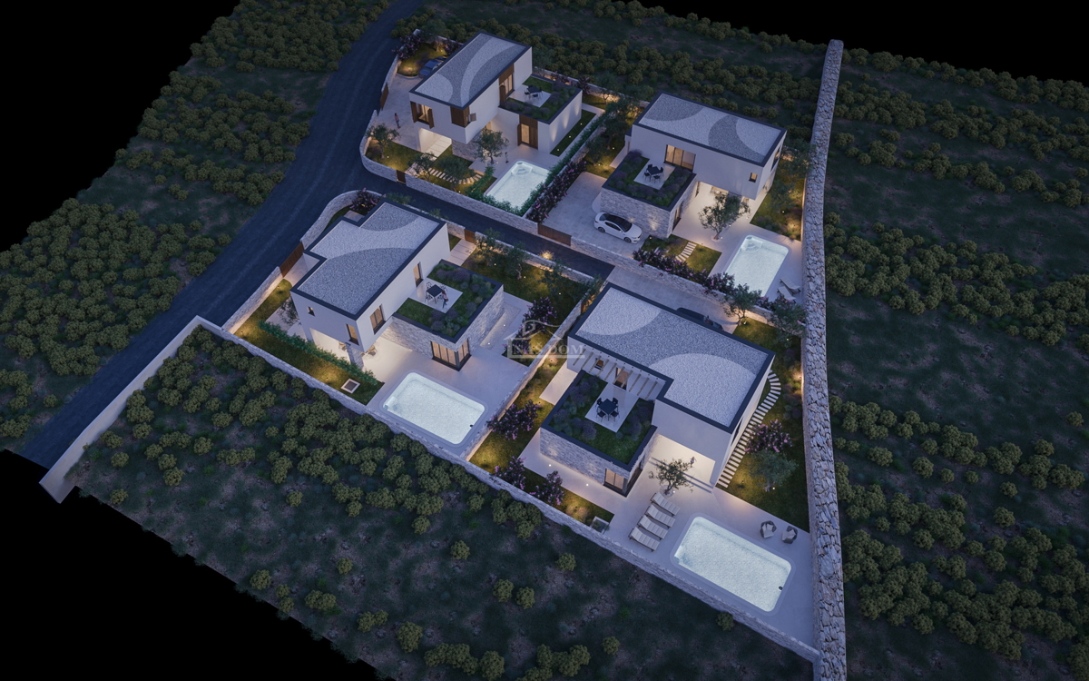 Zaton - NUOVA COSTRUZIONE complesso di 4 ville moderne di lusso con piscine