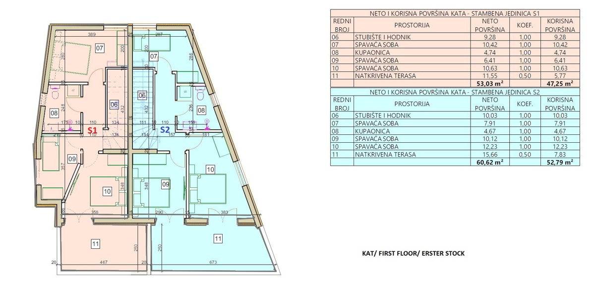 Vodice - NUOVA COSTRUZIONE Casa bifamiliare con piscina, a 700 m dal centro