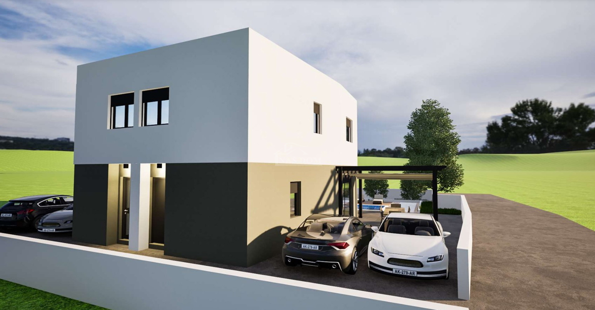 Vodice - NUOVA COSTRUZIONE Casa bifamiliare con piscina, a 700 m dal centro