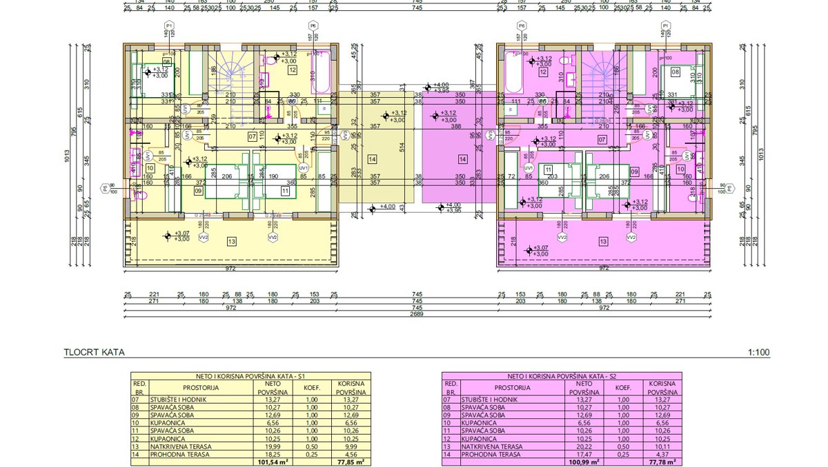 Vodice - **NUOVA COSTRUZIONE** Casa S1 con piscina e garage, a 650 m dal centro