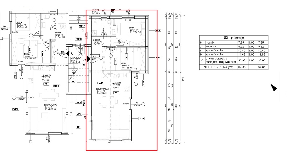 Vodice - NUOVA COSTRUZIONE - Appartamento S2 al piano terra con giardino