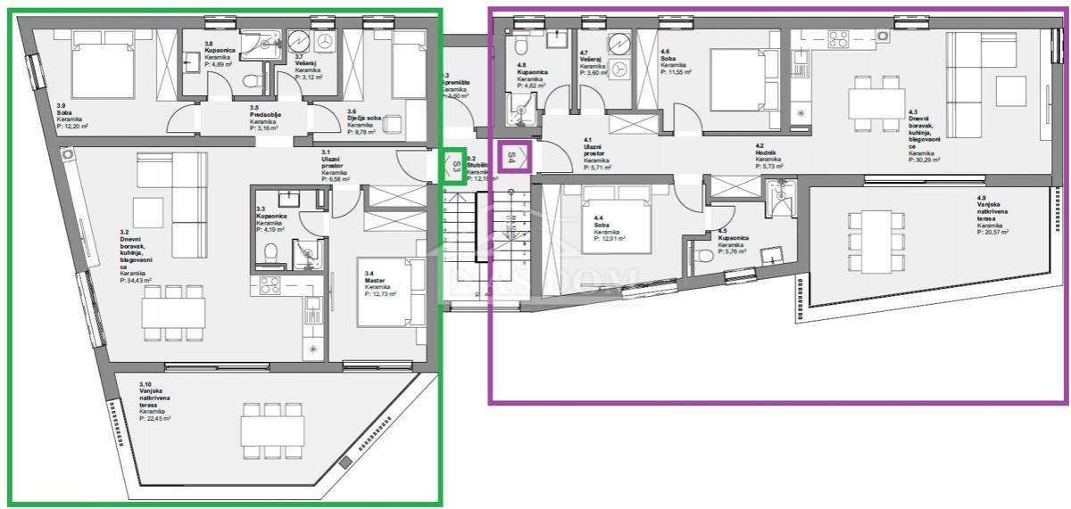 Vendita, Appartamento, 3 locali, Contea di Šibenik-Knin, Vodice