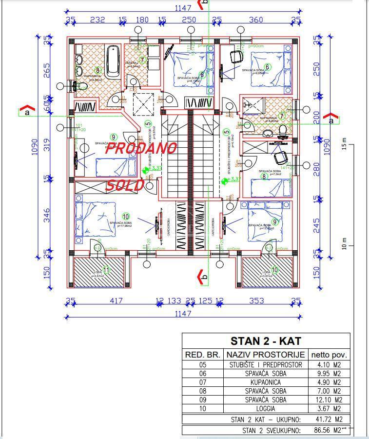 Vodice - **NUOVA COSTRUZIONE** S2 casa con piscina in posizione tranquilla