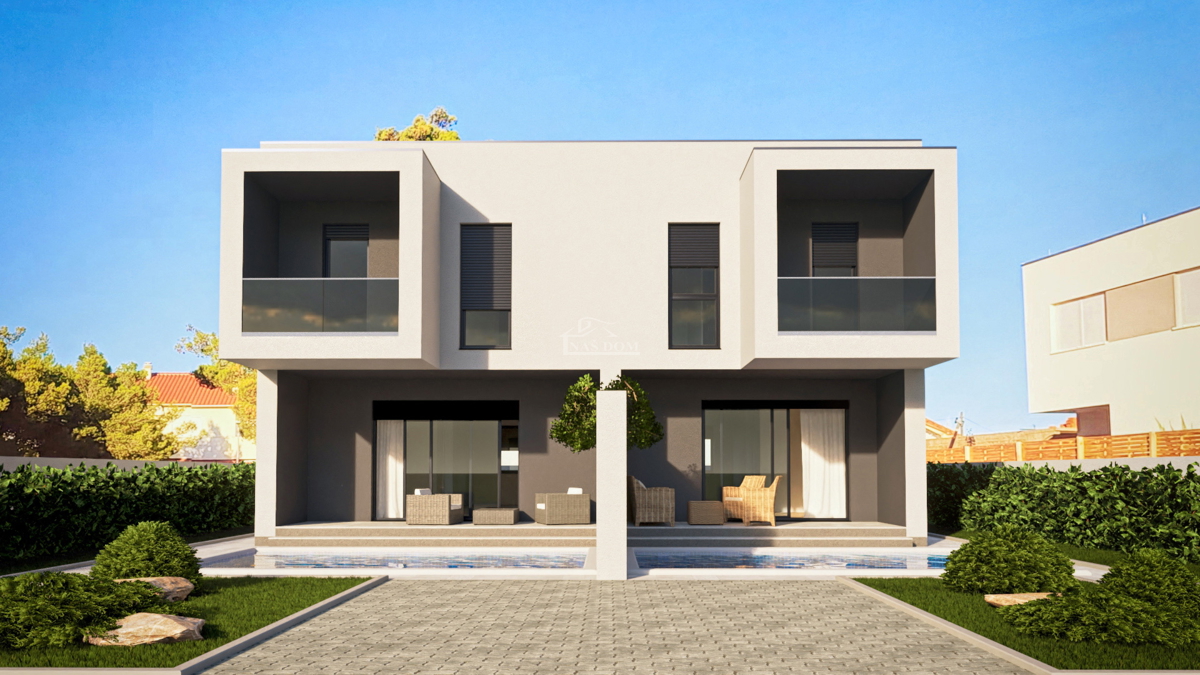 Vodice - **NUOVA COSTRUZIONE** Casa S2 con piscina in una posizione tranquilla