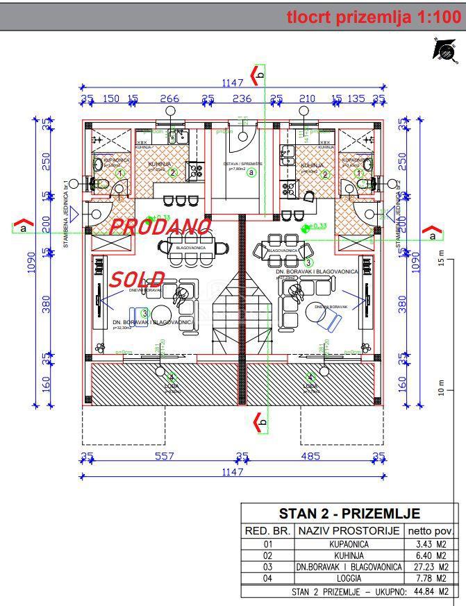 Vodice - **NUOVA COSTRUZIONE** S2 casa con piscina in posizione tranquilla