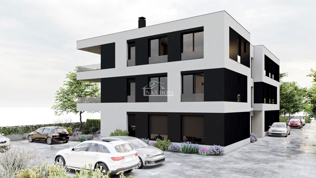 Vodice-**NUOVA COSTRUZIONE** Appartamento S3 3S+DB, vista mare a 300m dalla spiaggia