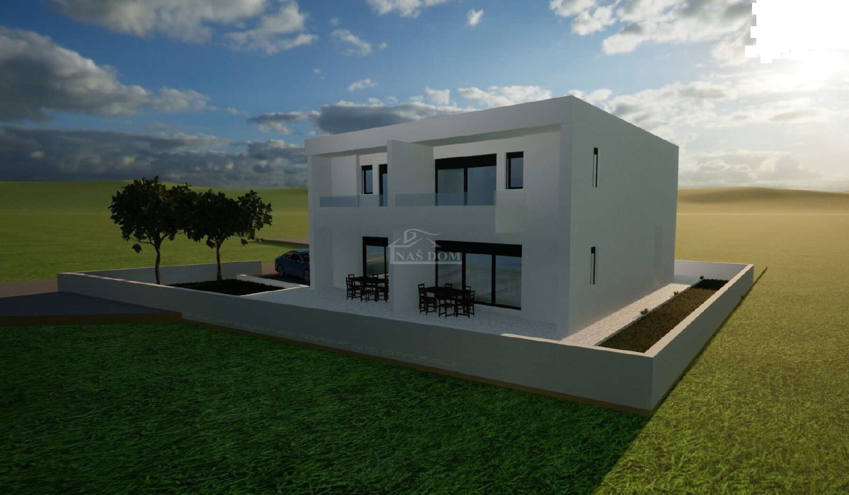 Vodice-*NEW BUILD* S2 semi-detached house 550m from the beach
