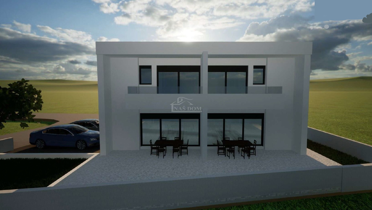 Vodice-*NEW BUILD* S2 semi-detached house 550m from the beach