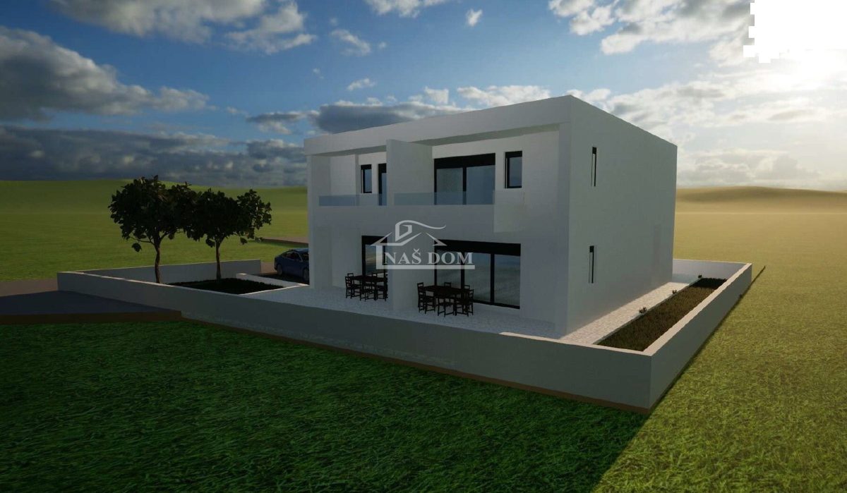 Vodice-*NEW BUILD* S2 semi-detached house 550m from the beach