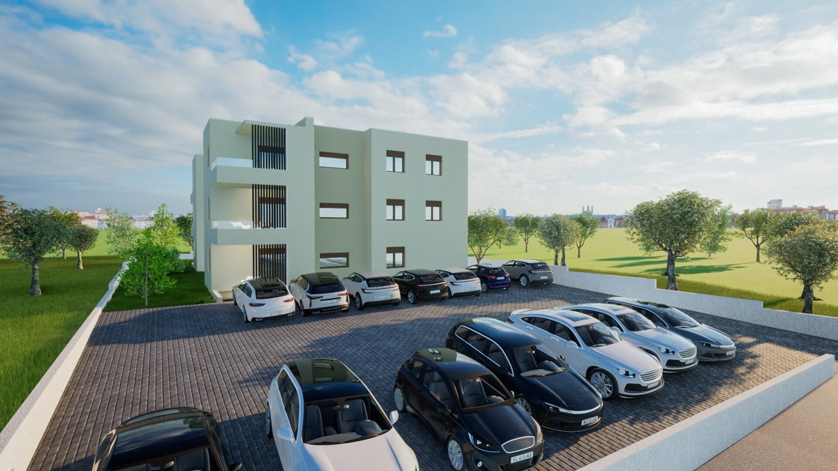 Vodice-*NUOVA COSTRUZIONE* Appartamento S6, 2 camere + soggiorno, 1° piano, vista mare