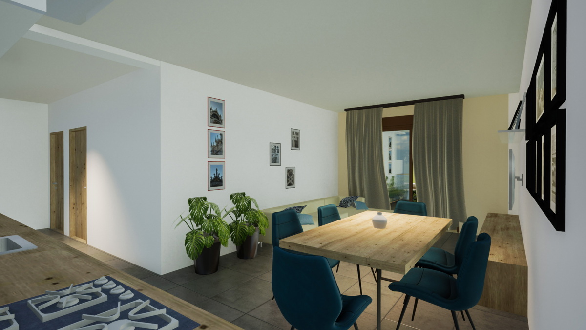 Vodice-*NUOVA COSTRUZIONE* Appartamento S6, 2 camere + soggiorno, 1° piano, vista mare