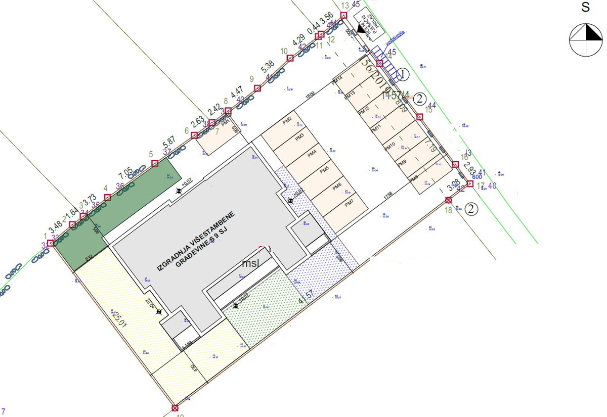 Vodice-*NUOVA COSTRUZIONE* Appartamento S6, 2 camere + soggiorno, 1° piano, vista mare