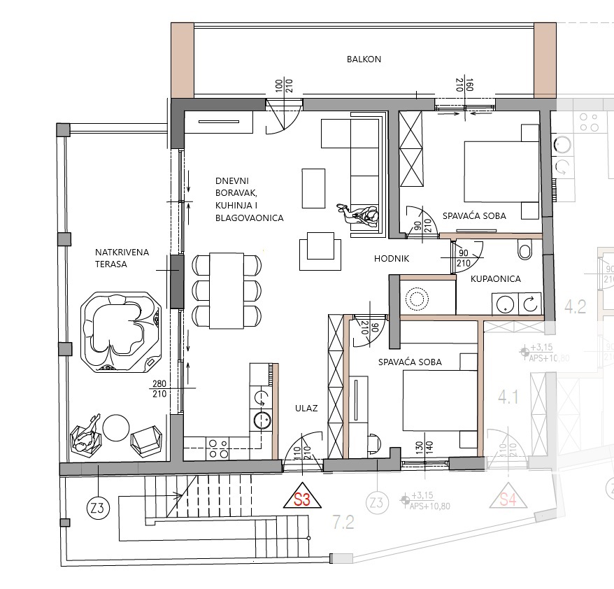 Tribunj, Sovlje - Appartamento di lusso S3, a soli 50 m dal mare