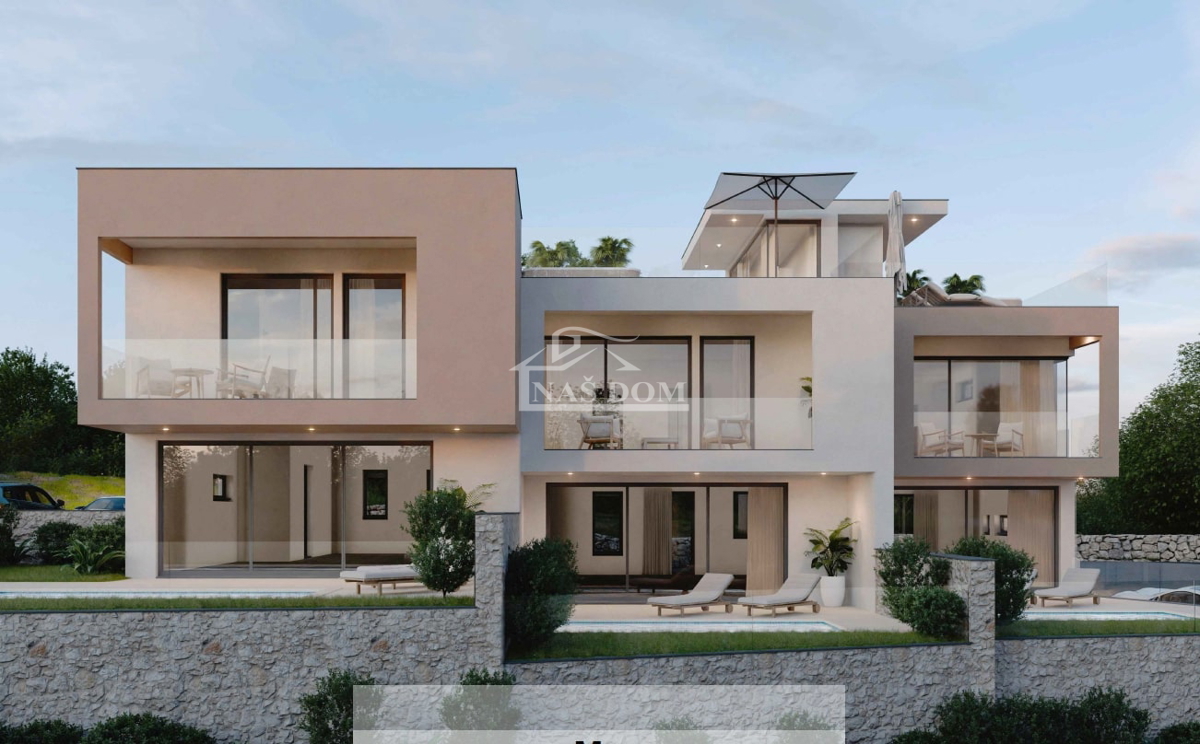 Vodice - **NUOVA COSTRUZIONE** Appartamento S2 con piscina, vista mare