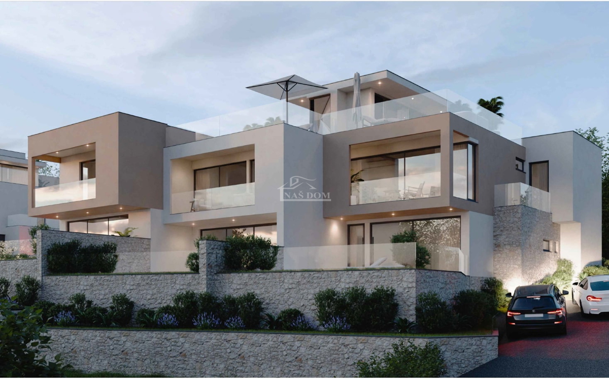 Vodice - **NUOVA COSTRUZIONE** Casa S2 con piscina, terrazza sul tetto, vista mare