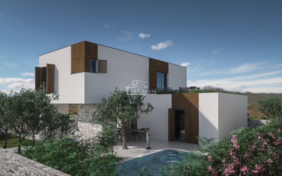 Zaton - **NUOVA COSTRUZIONE** villa moderna di lusso con piscina