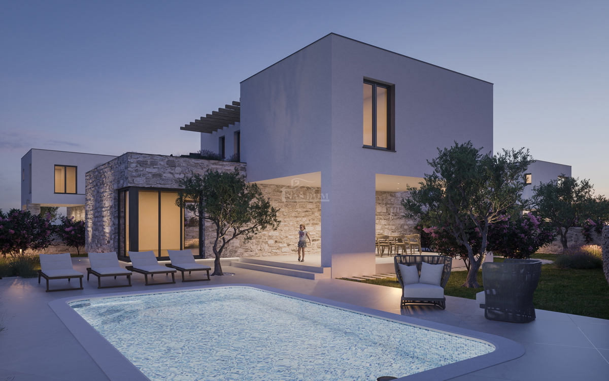 Zaton - **NUOVA COSTRUZIONE** villa moderna di lusso con piscina