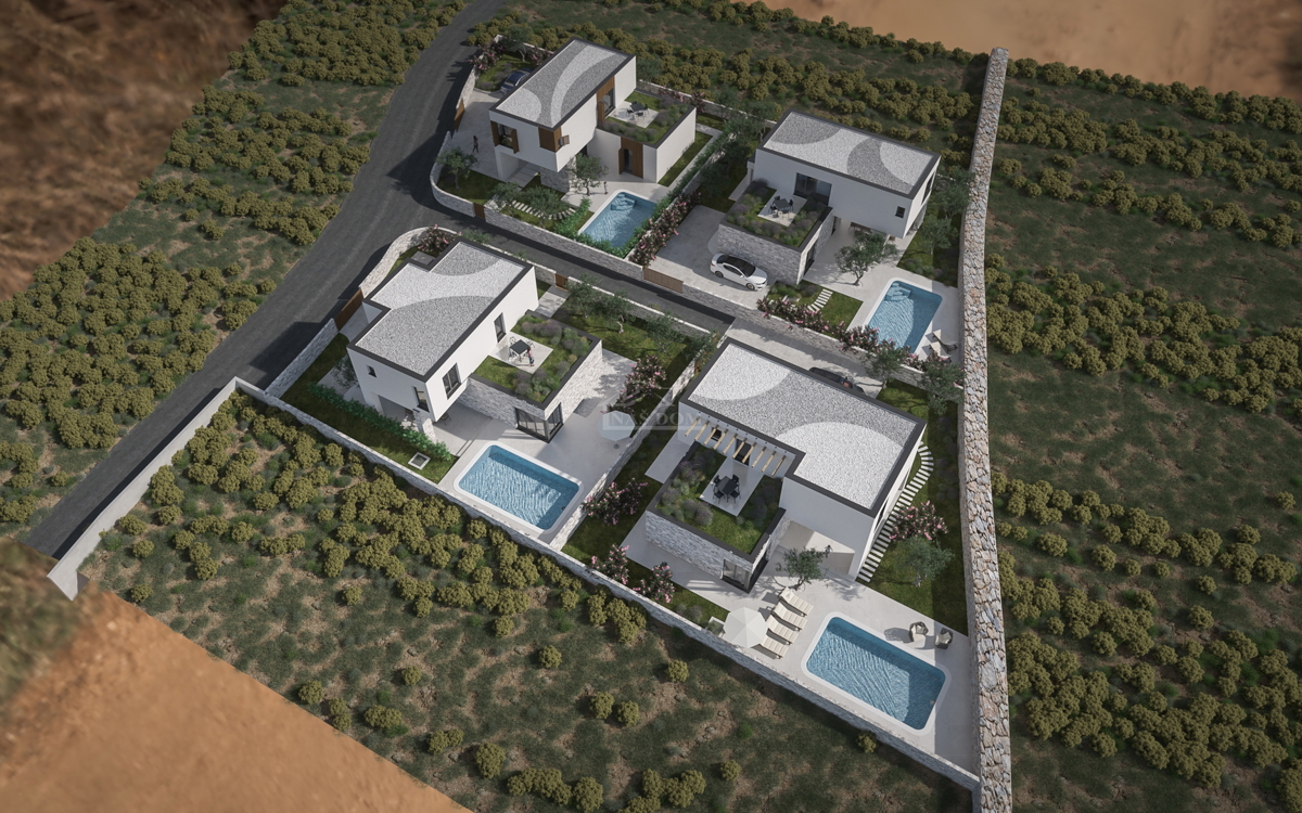 Zaton - **NUOVA COSTRUZIONE** villa moderna di lusso con piscina