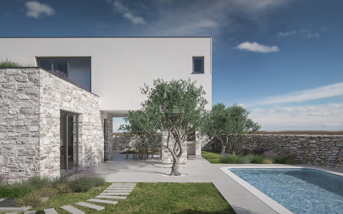 Zaton - **NUOVA COSTRUZIONE** villa moderna di lusso con piscina