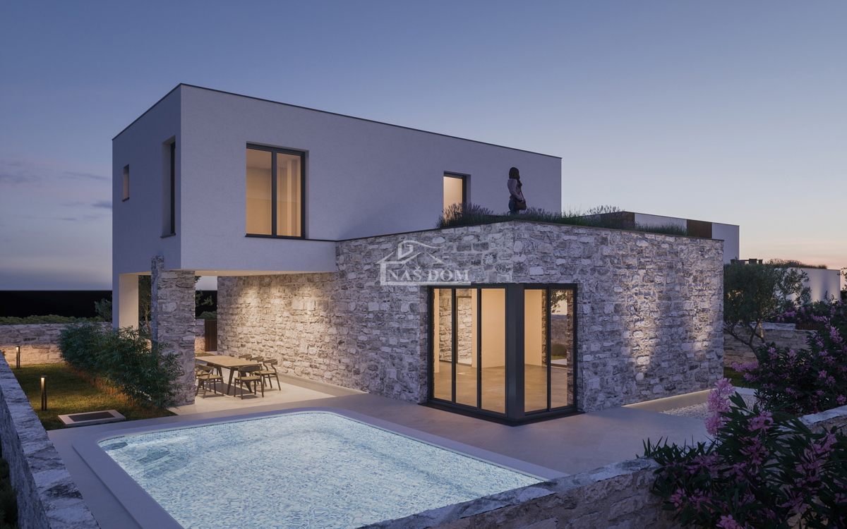 Zaton - **NUOVA COSTRUZIONE** villa moderna di lusso con piscina