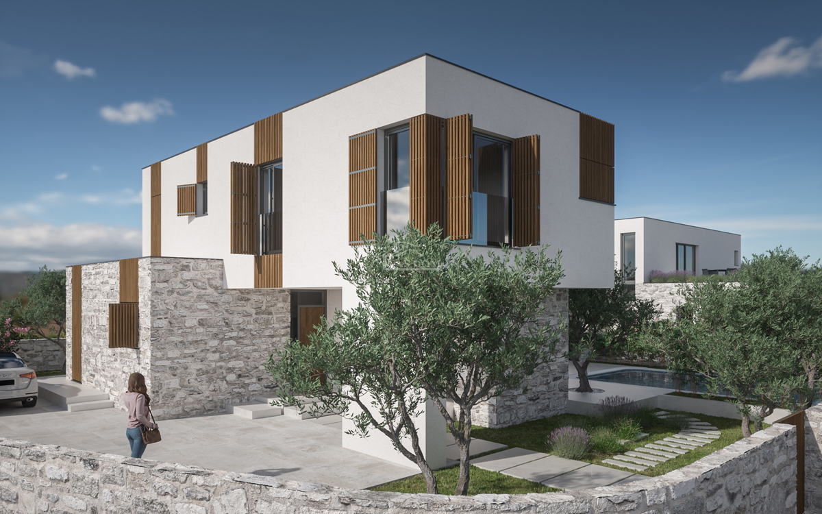 Zaton - **NUOVA COSTRUZIONE** villa moderna di lusso con piscina