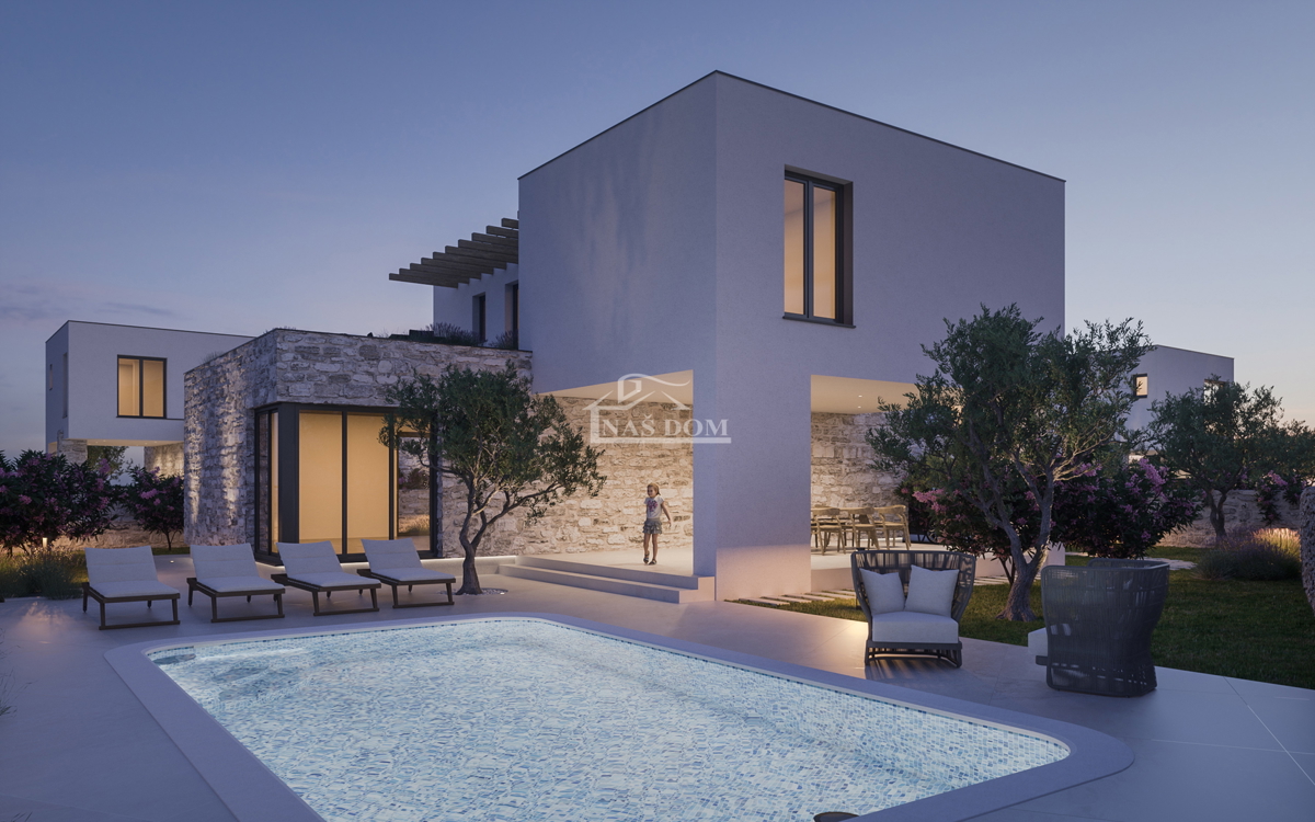 Zaton - **NUOVA COSTRUZIONE** villa moderna di lusso con piscina