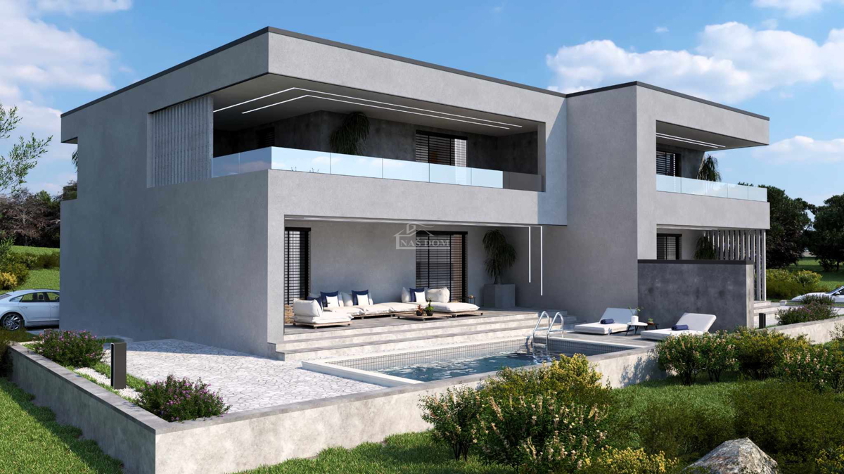 Vodice - terreno con progetto per edificio con 4 appartamenti