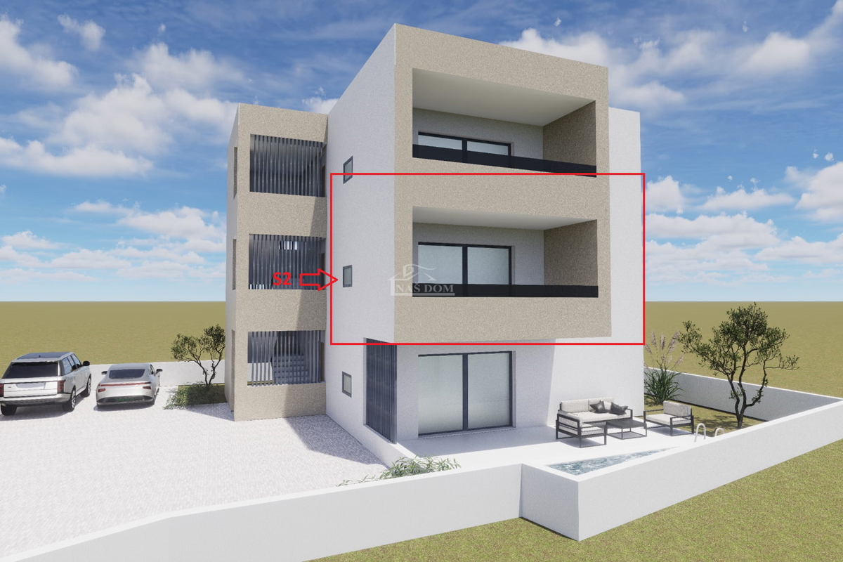 Vodice - PREVENDITA, NUOVA COSTRUZIONE - Appartamento S2 al primo piano