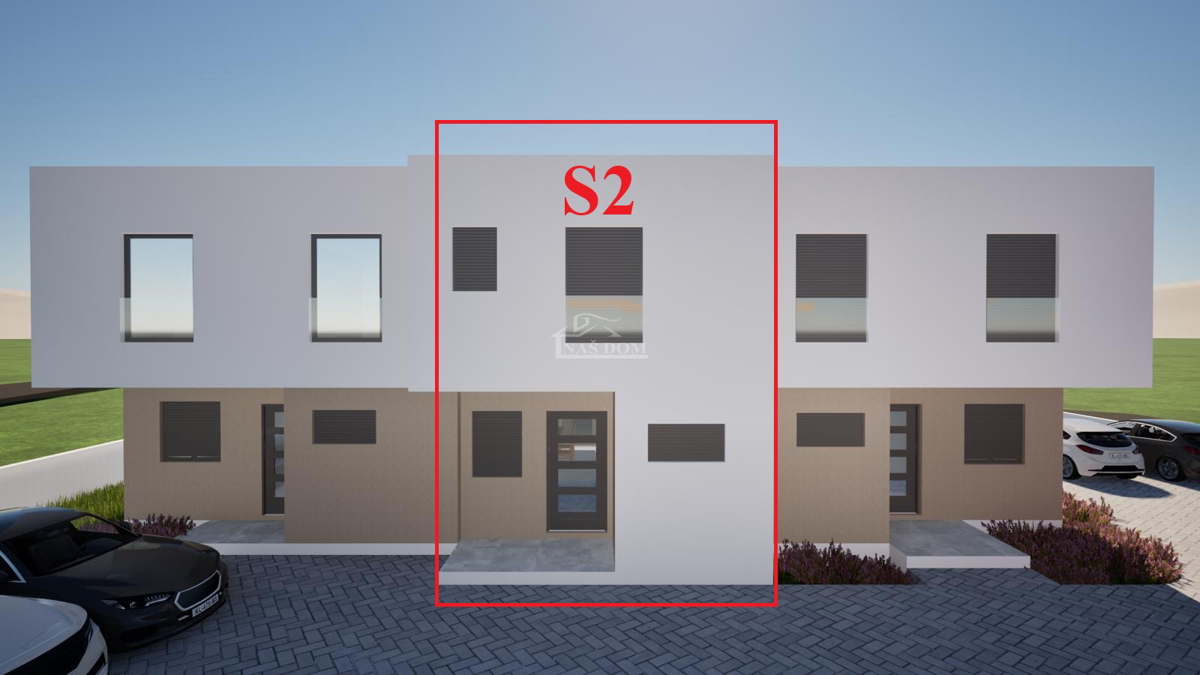 Srima - casa a schiera su due piani con cortile - NUOVA COSTRUZIONE