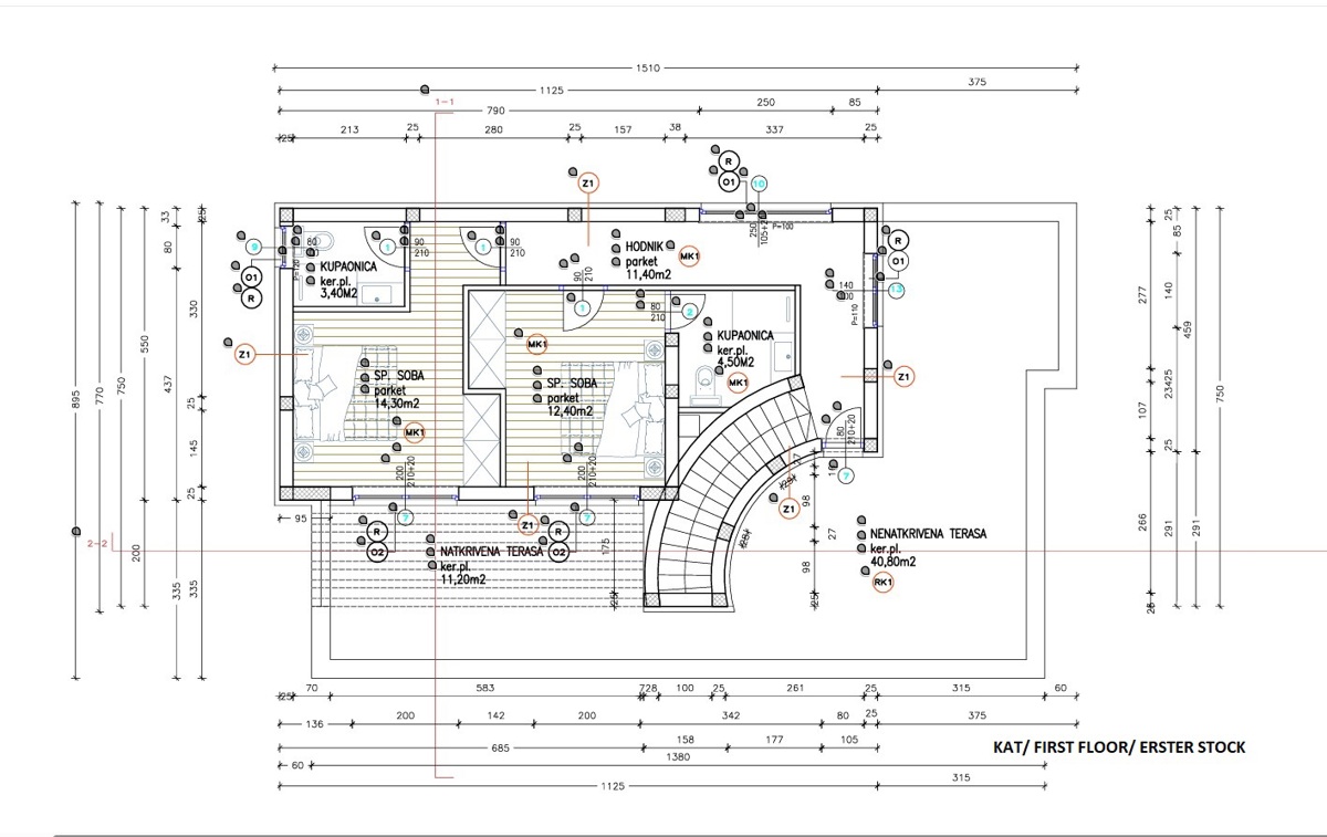 VODICE - Villa moderna con piscina - NUOVA COSTRUZIONE
