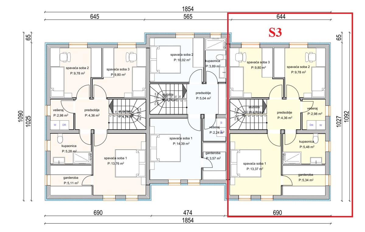 Srima - casa bifamiliare con cortile