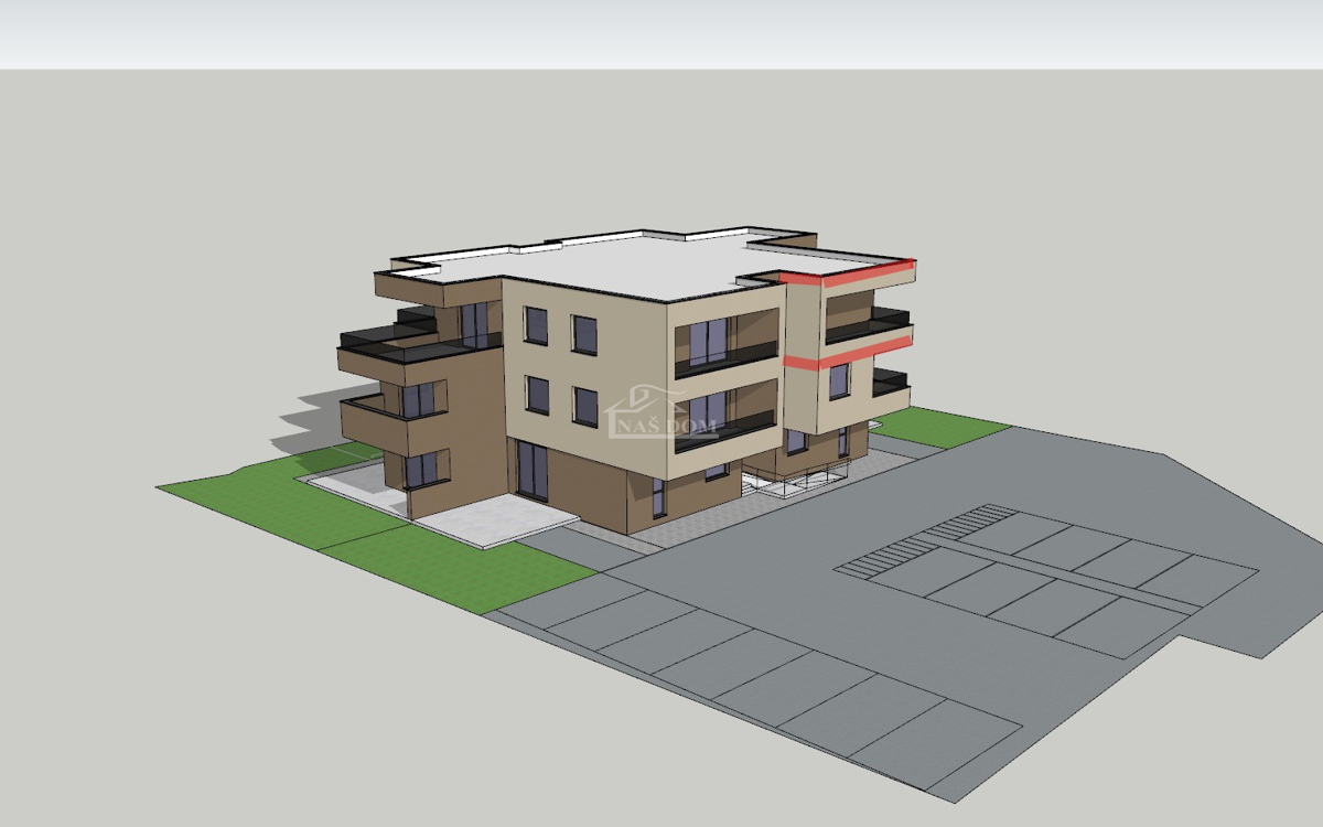 Vodice - prevendita - appartamento S11 con vista mare, 67,37 m2, secondo piano