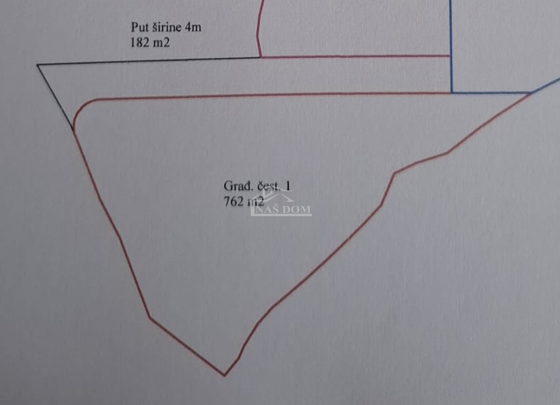 Vodice - Terreno edificabile 762m2, vista mare