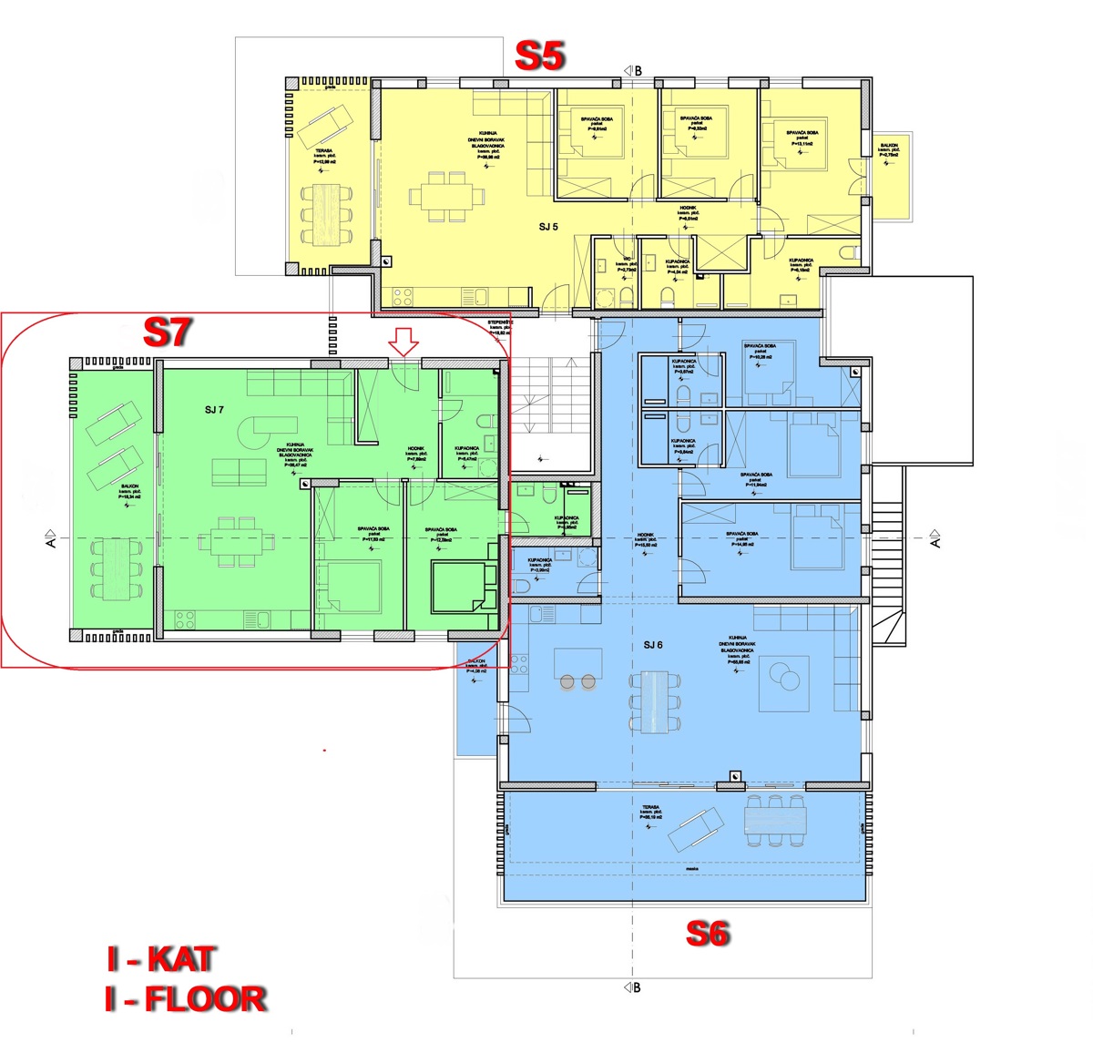 Appartamento di lusso S7, 50m dalla spiaggia