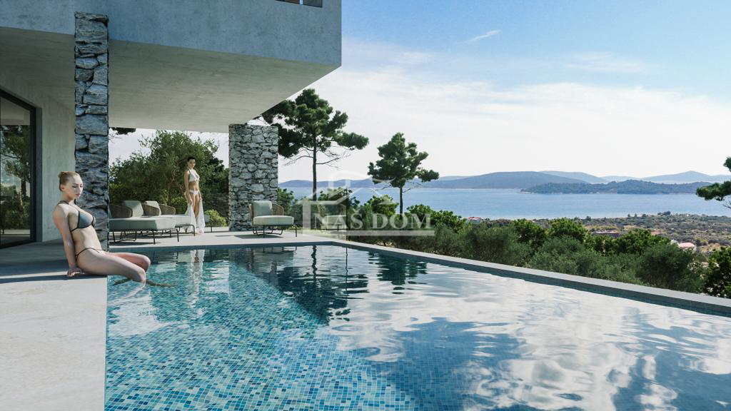 Villa di lusso V1 con vista panoramica sul mare, nuova costruzione