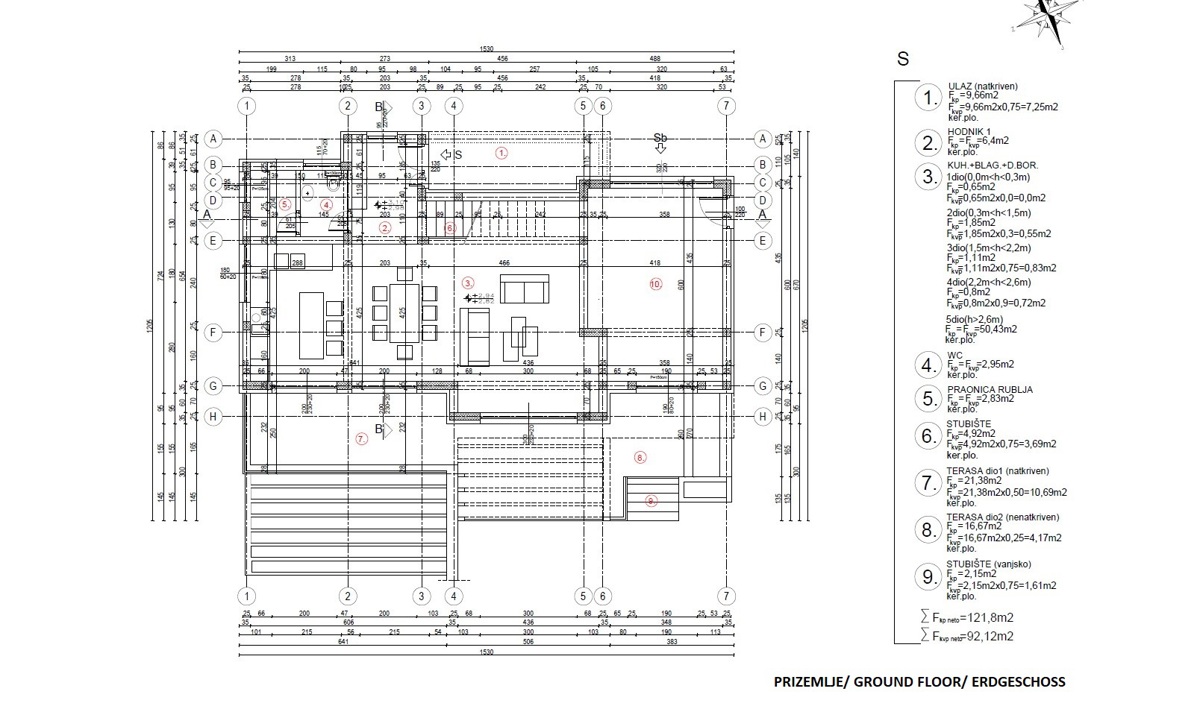 Šibenik, Donje Polje - villa con piscina