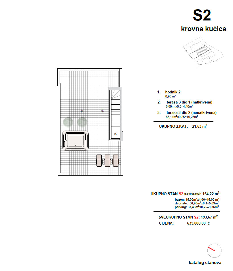 Vodice - Casa a schiera S1, piscina, vista mare - NUOVA COSTRUZIONE