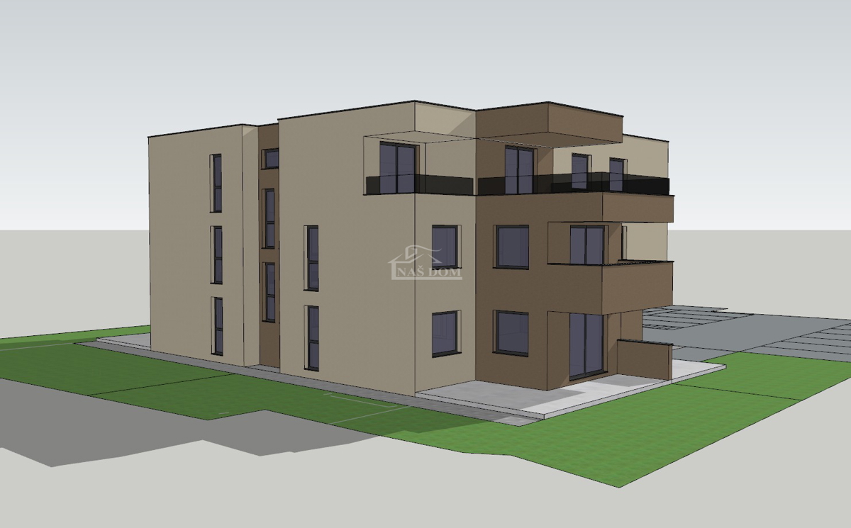 Vodice - Appartamento S10 al II piano, NUOVA COSTRUZIONE, vista mare