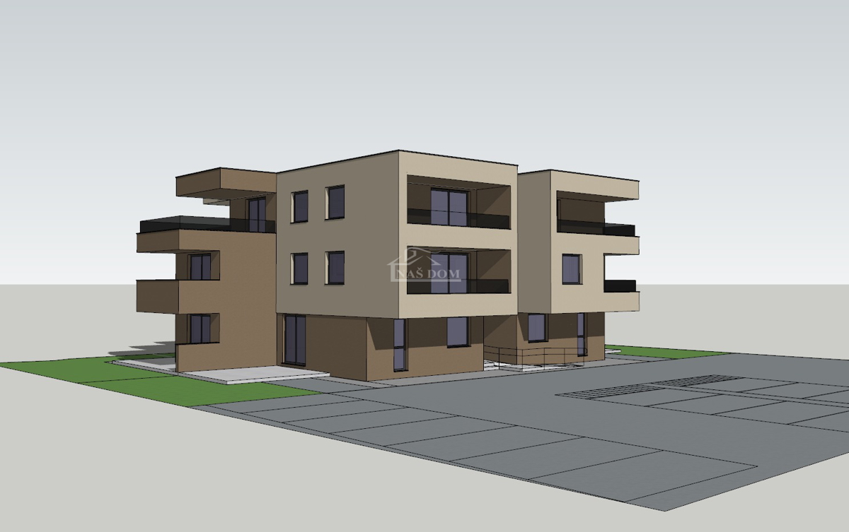 Vodice - Appartamento S10 al II piano, NUOVA COSTRUZIONE, vista mare