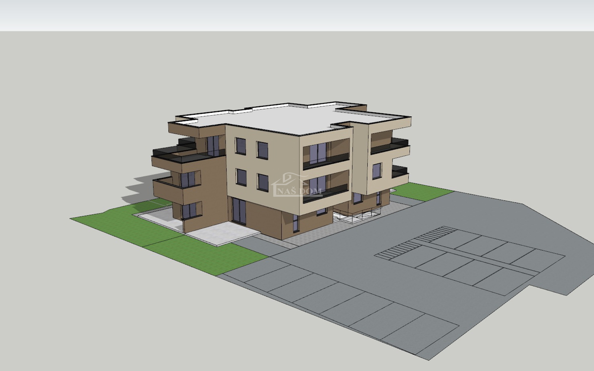 Vodice - Appartamento S10 al II piano, NUOVA COSTRUZIONE, vista mare