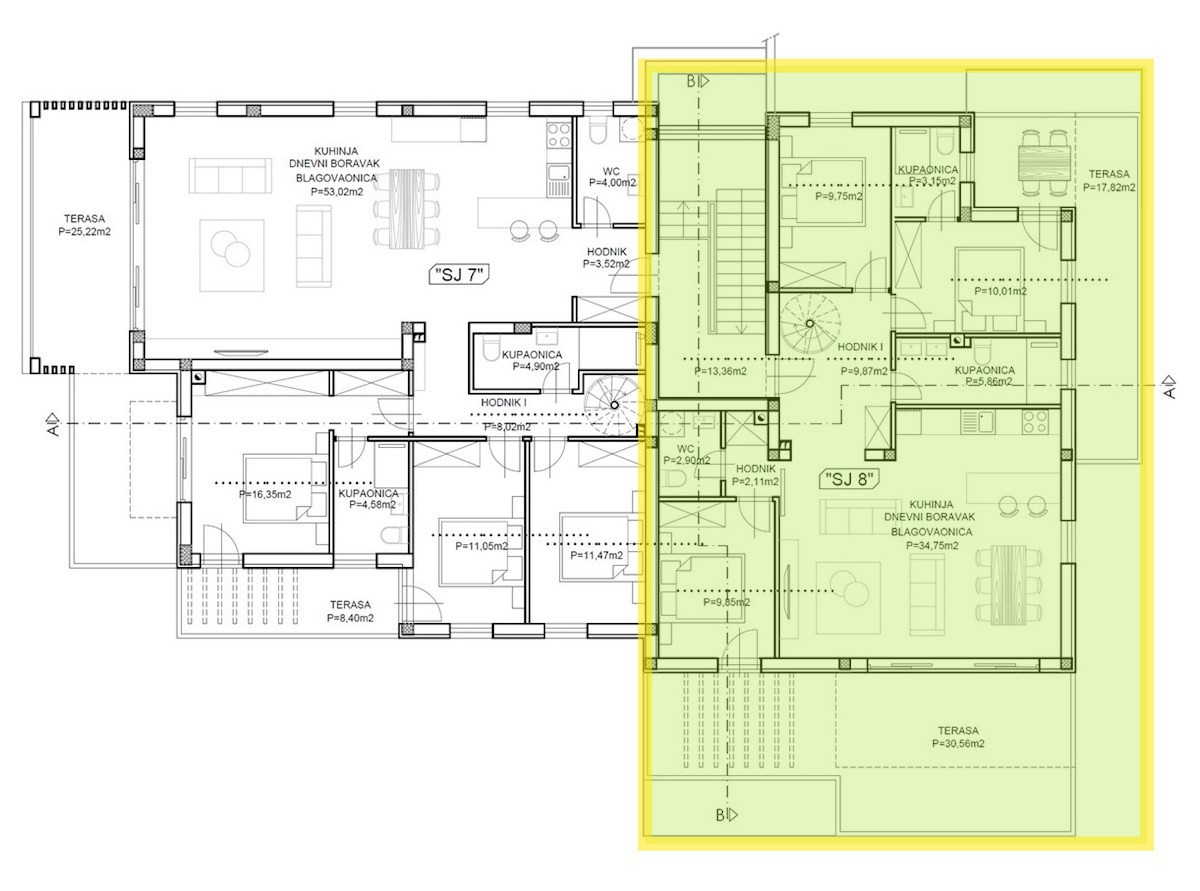 Vodice-Srima - Attico in prima fila sul mare