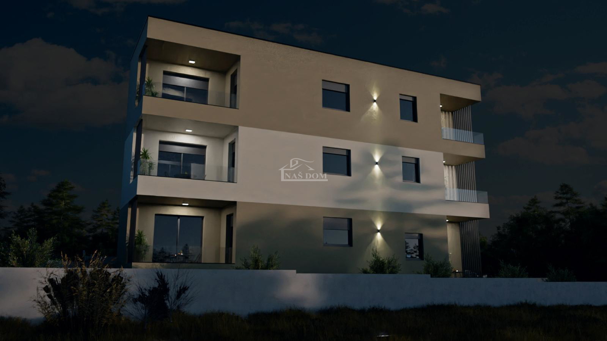 Appartamento con due camere in edificio di nuova costruzione, Šibenik, Njivice