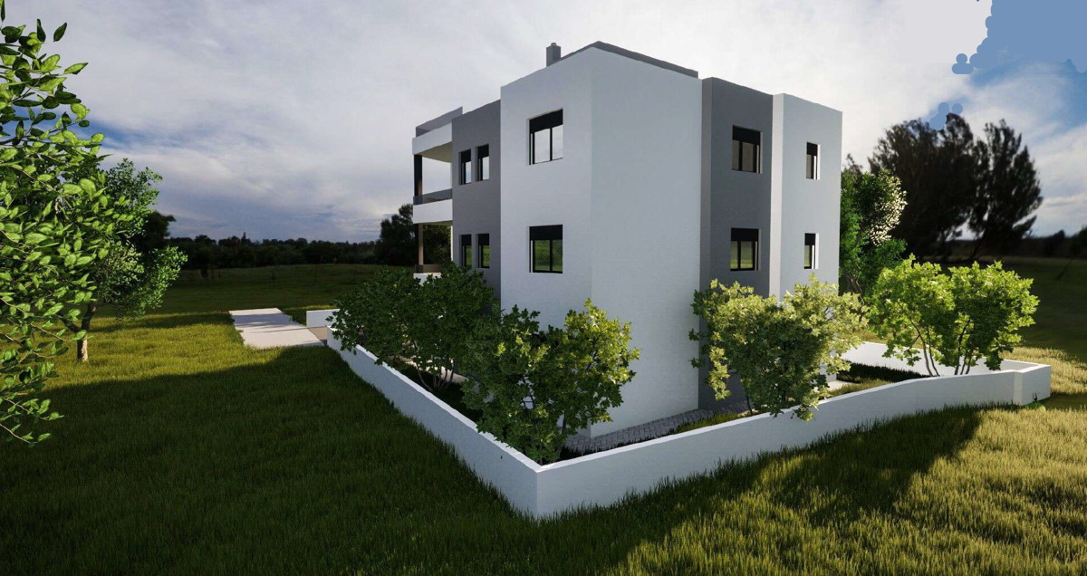 Vodice-**NUOVA COSTRUZIONE** Appartamento S1 con giardino, a 450 m dal mare