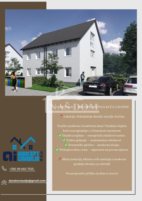 Kutina - casa bifamiliare con giardino