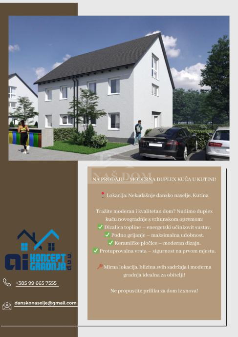 Kutina - casa bifamiliare con giardino