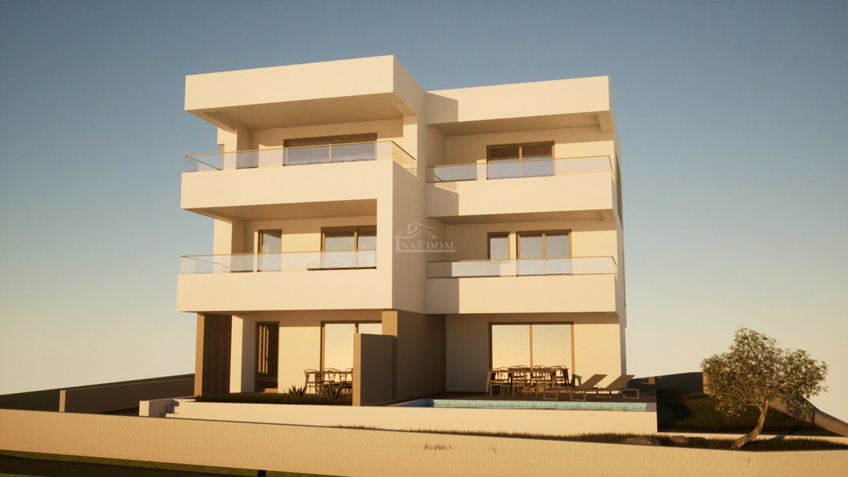 Vodice - Lussuosa nuova costruzione con vista mare