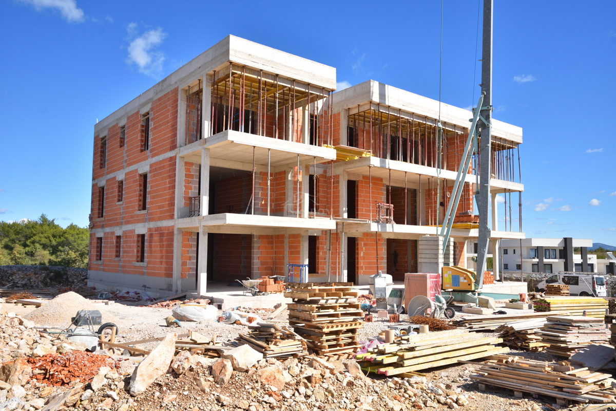 Vodice - Appartamento trilocale S6, 1° piano, vista mare - OCCASIONE